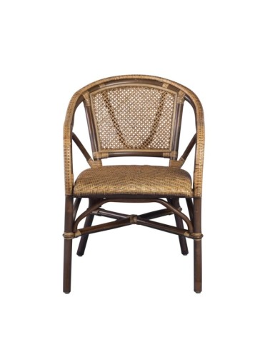 BISTRO - Poltrona in rattan 56 x 62 x 80