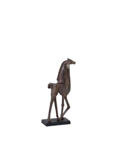 Figura di cavallo nero 18 x 10 x 44