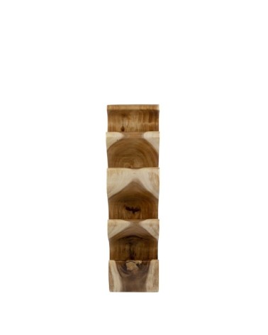 Suar wood wine rack with 8 holes 27 x 20 x 70