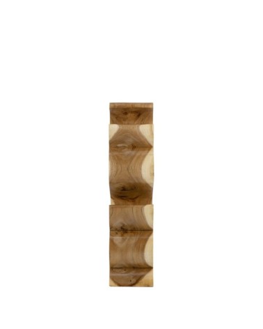 Suar wood wine rack with 4 holes 20 x 17 x 70