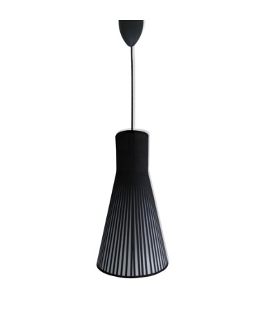 Lustre de plafond noir 20 x 20 x 38