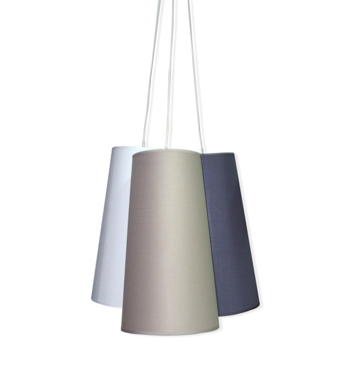 Tricolor ceiling lamp 22 x 22 x 40