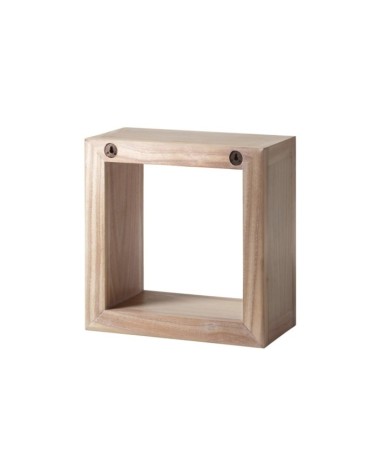 BROMO - Mensola da parete in legno colore marrone 40 x 20 x 40