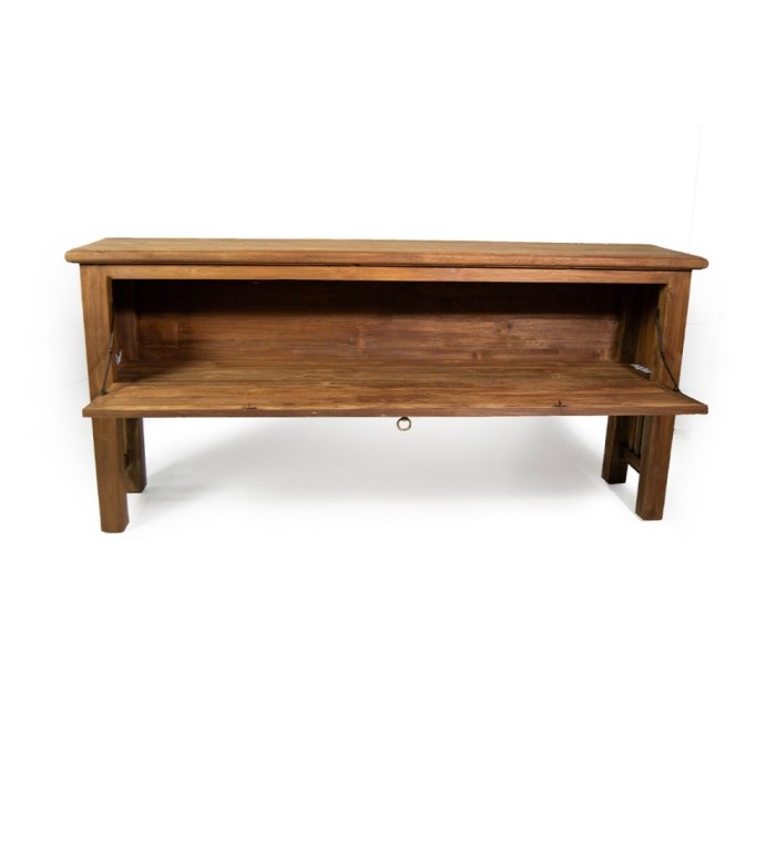 MERIDA - Carved Teak Console 180 x 40 x 84