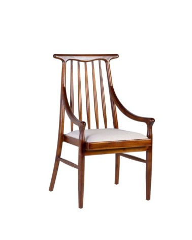 Teak Upholstered armchair 57 x 56 x 100