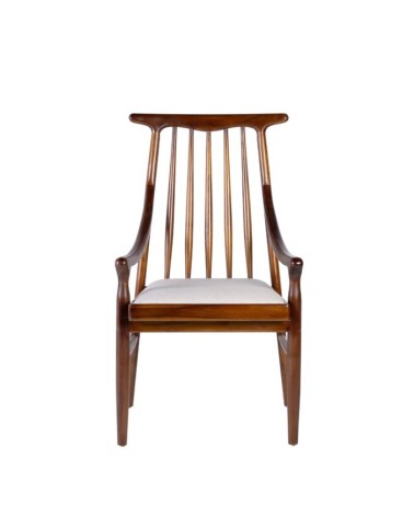 Teak Upholstered armchair 57 x 56 x 100