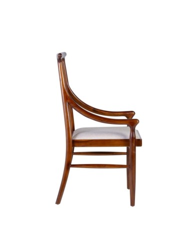 Teak Upholstered armchair 57 x 56 x 100