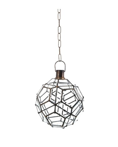 BISEL - Ceiling lamp in beveled glass 34 x 34 x 40