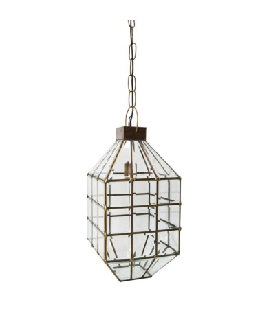 BISEL - Ceiling lamp in beveled glass 22 x 22 x 45