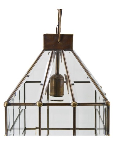 BISEL - Ceiling lamp in beveled glass 22 x 22 x 45