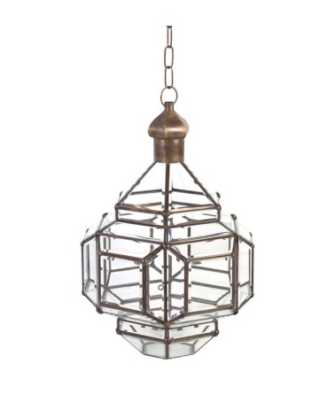 BISEL - Ceiling lamp in beveled glass 35 x 35 x 60