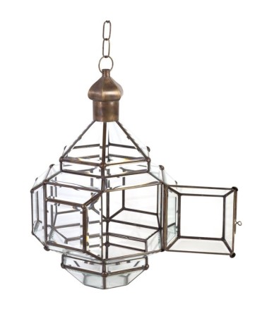 BISEL - Ceiling lamp in beveled glass 35 x 35 x 60