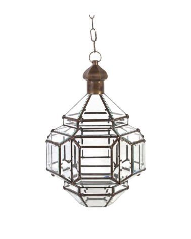 BISEL - Ceiling lamp in beveled glass 35 x 35 x 60