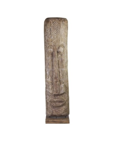 Totem aus Mangoholz 40 x 40 x 200