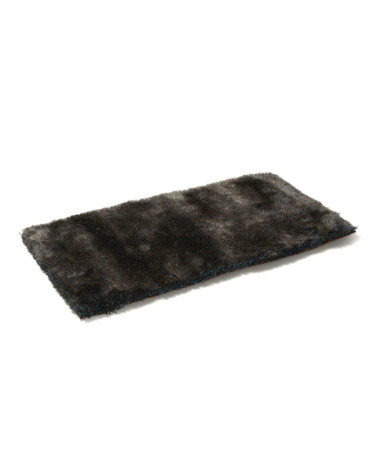 Tapis SHAGGY REMY de couleur bleu/marron 140 x 200