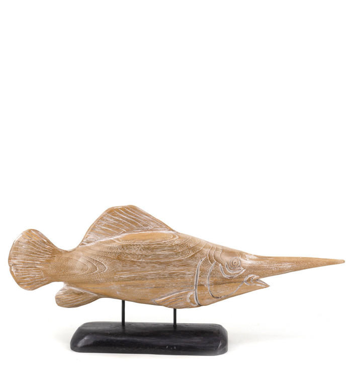 Figura de peixe-espada 65 x 15 x 30