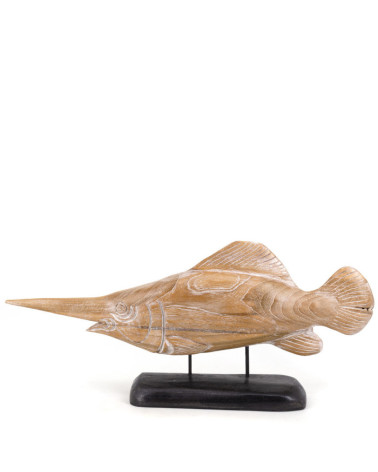 Figurine poisson-scie 65 x 15 x 30