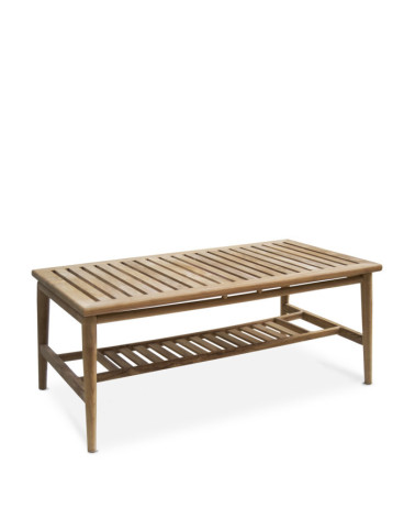 JARDIN - Table basse en teck 120 x 65 x 47