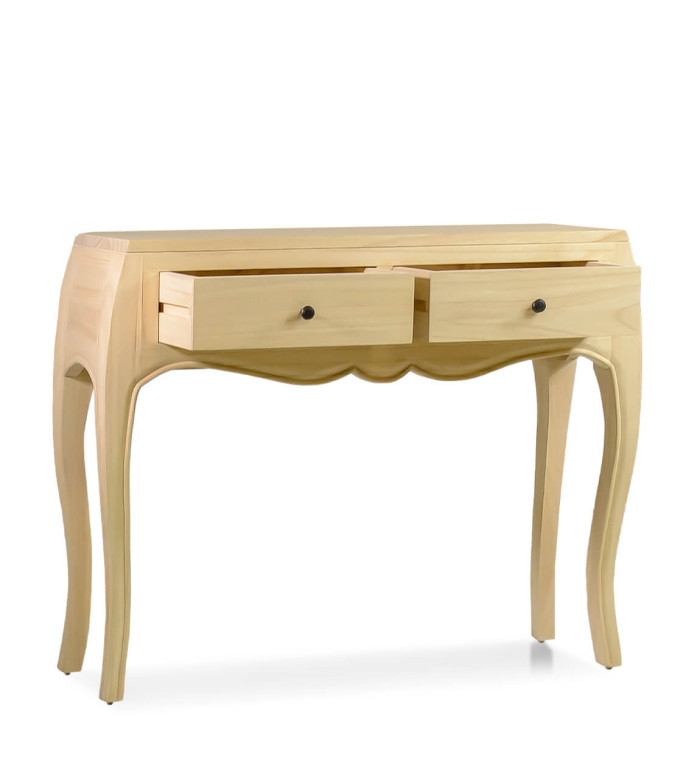 AINSA - Mindi wood console table 105 x 30 x 80