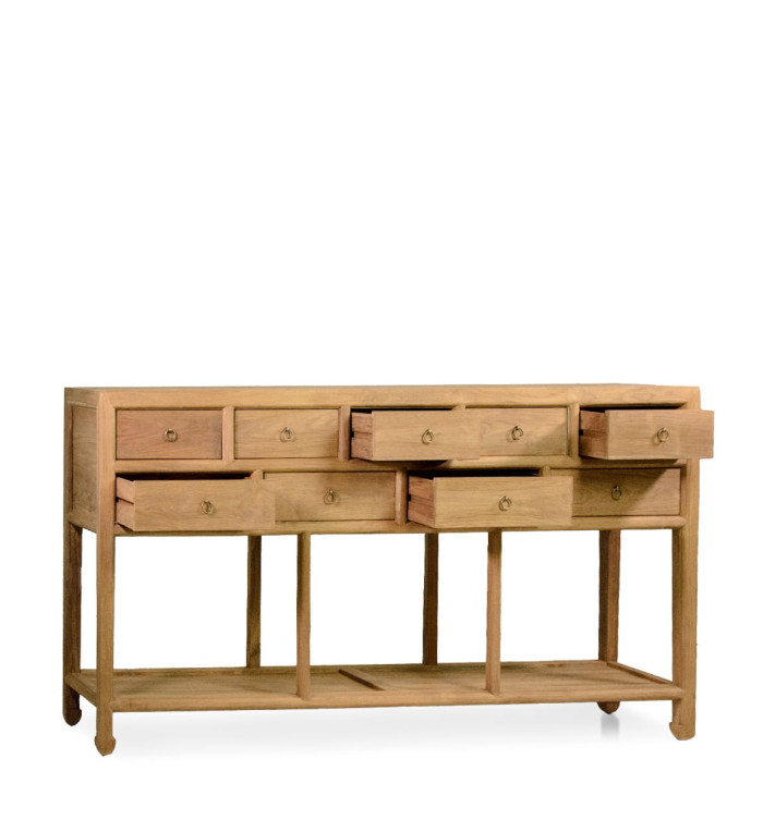 MERIDA - Teak wood buffet 180 x 40 x 90