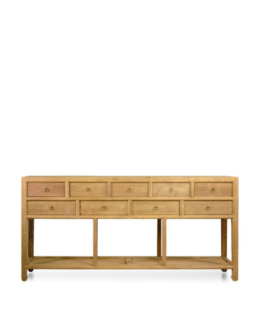 MERIDA - Buffet aus Teakholz 180 x 40 x 90