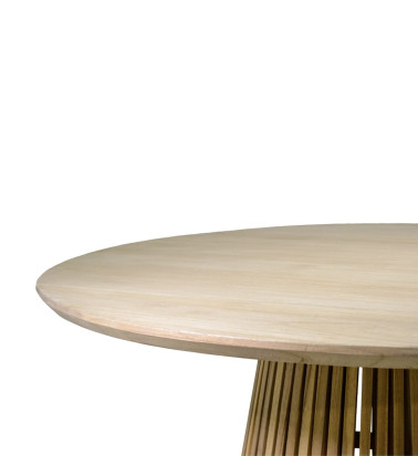 RENA - Mindi wood dining table 120 x 120 x 78