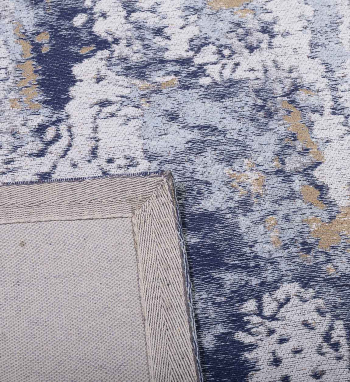 ARGELIA - Alfombra azul 160 x 230