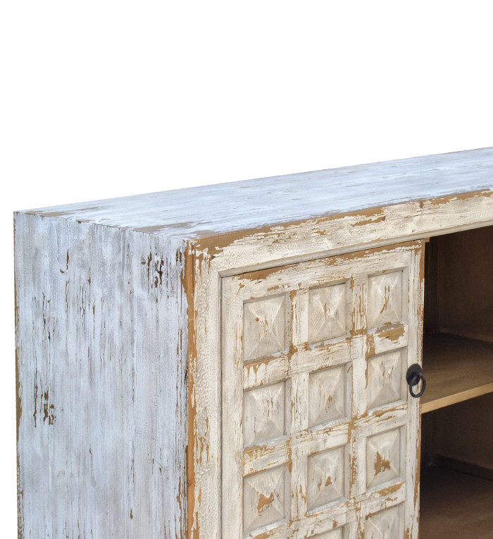 CORDOBA - Buffet em madeira de pinho branqueado 206 x 45 x 87