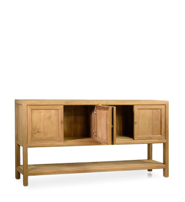 MERIDA - Buffet aus Teakholz 180 x 40 x 90