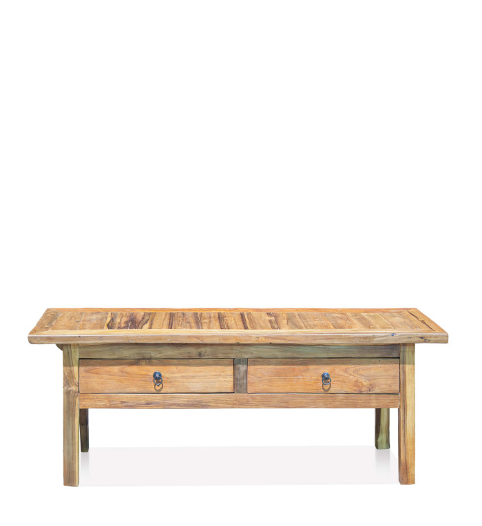 Table basse en teck 130 x 40 x 50