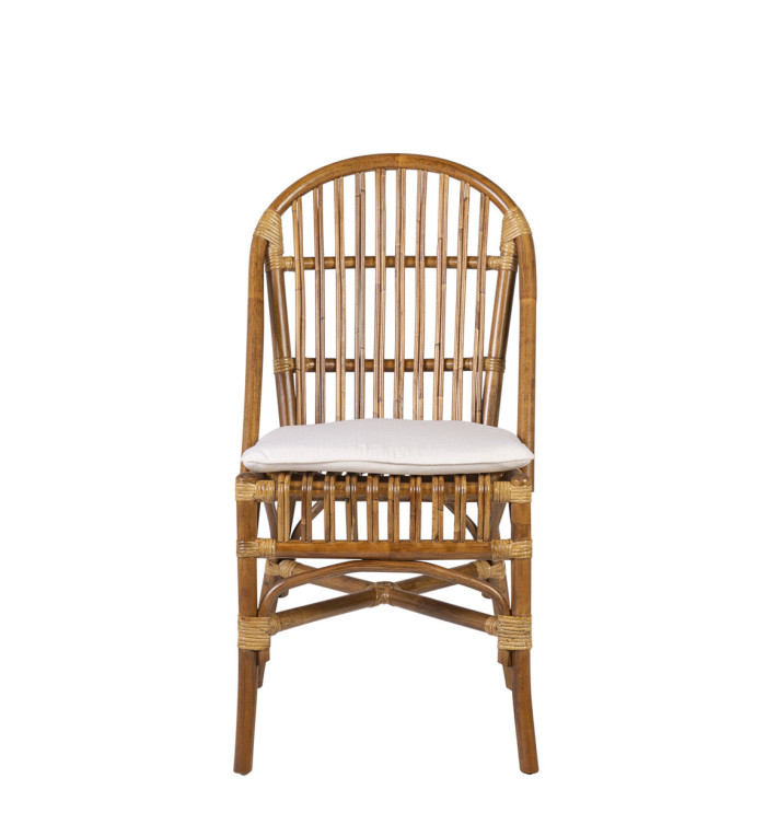 SIDNEY - Ensemble de 2 chaises en rotin naturel 48 x 60 x 94