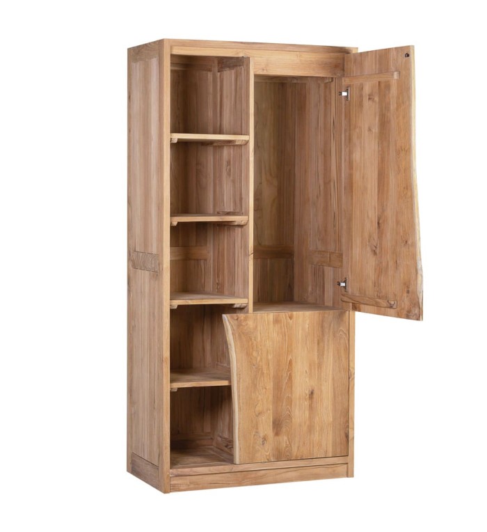 ATLANTA - Armoire en teck 90 x 50 x 190