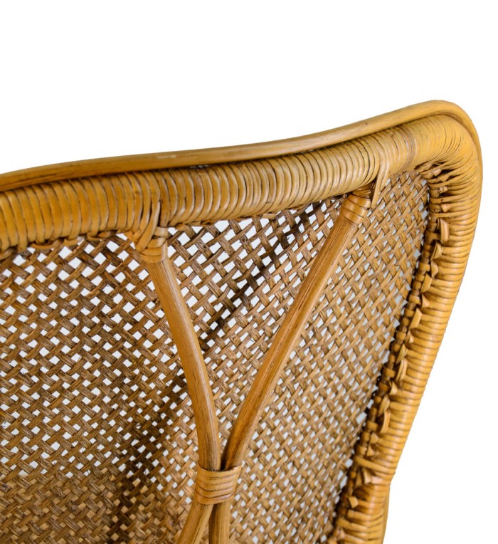 MIAMI - Conjunto de 2 cadeiras em rattan 54 x 60 x 90