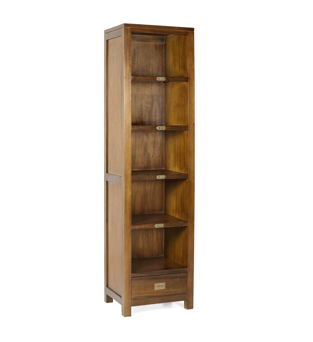 FLAMINGO - Narrow mahogany bookcase 50 x 40 x 190