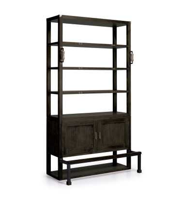 INDUSTRIAL - Mindi bookcase 120 x 40-63 x 220