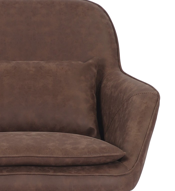 DETROIT - Fauteuil en fer et PU 73 x 80 x 83