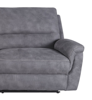 BASIL - Electric recliner sofa, 100% polyester 208 x 93-120 x 100