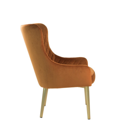 MELISSA - Fauteuil en fer et polyester 70 x 63 x 86