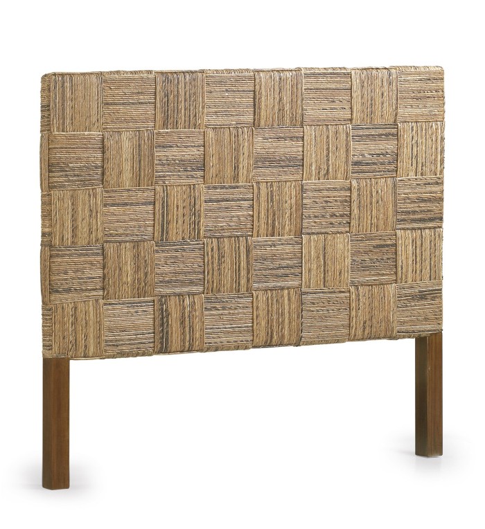 RATTAN - Tête de lit en mindi et rotin 165 x 8 x 145