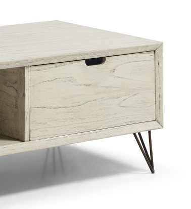 MURIA - Table basse en mindi 115 x 60 x 45