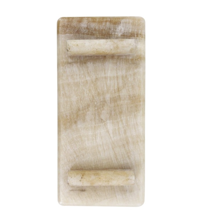 White onyx sushi plate 30 x 14 x 4