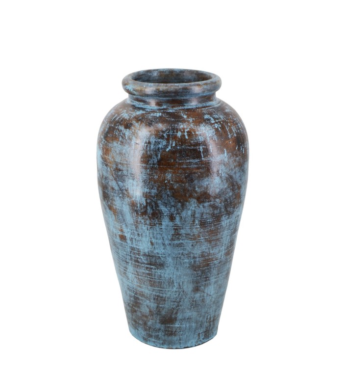 BIBI - VASE TERRAKOTTA BLAU 33 x 33 x 60