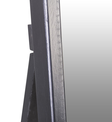 DAKOTA - Black colour wood mirror 40 x 5 x 160