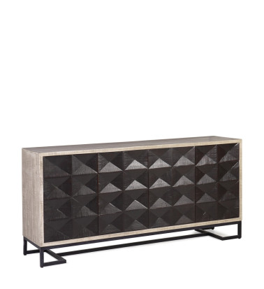 GATSBY - Buffet in acacia e ferro 183 x 45 x 85