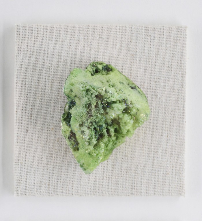 DIANA - Green mineral wall picture 40 x 5 x 40