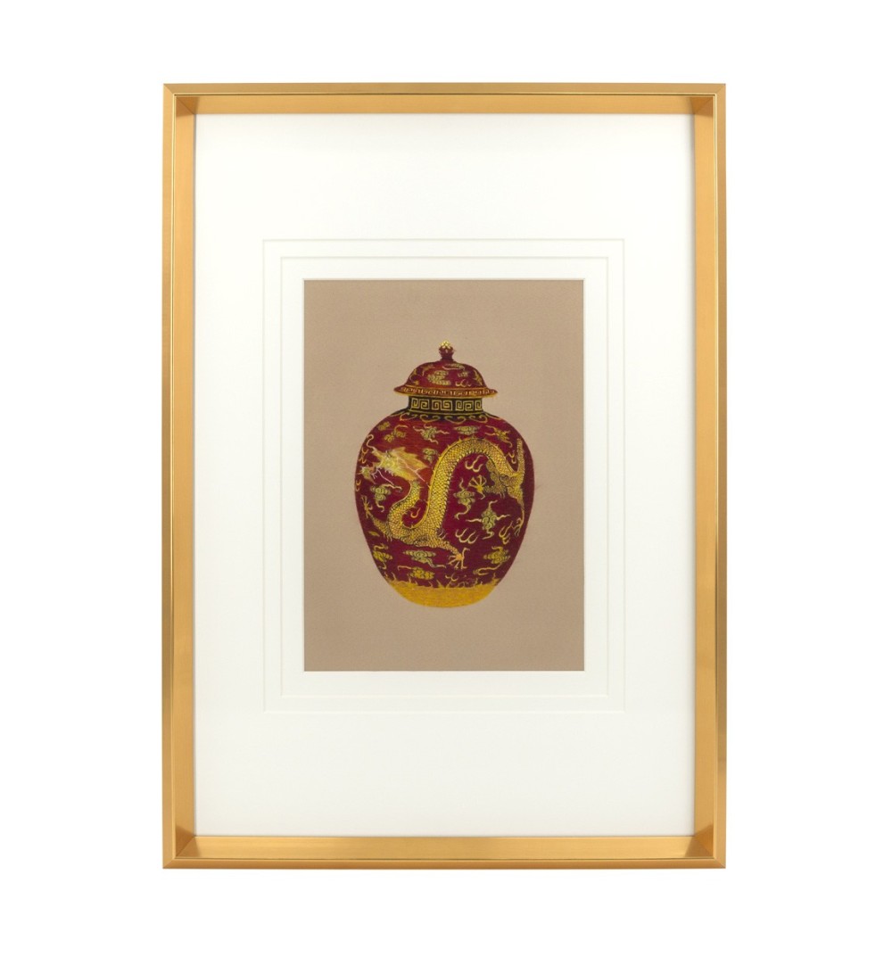 DIANA - Tableau vase rouge 50 x 5 x 50