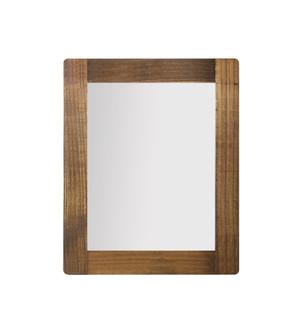 FLASH - Brown wood mirror 80 x 100