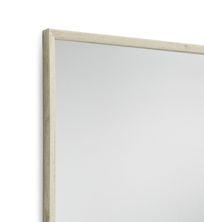 MURIA - White wood mirror 80 x 100