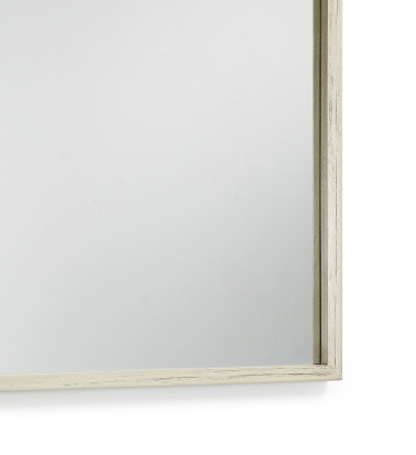 MURIA - Miroir en bois blanc 80 x 100