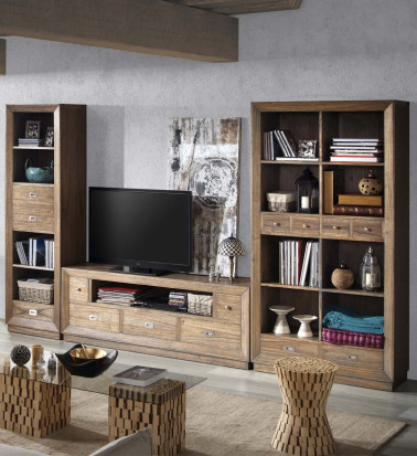 MERAPI - Mueble TV en mindi 160 x 40 x 59